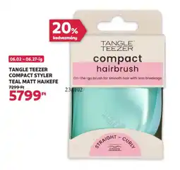 Rossmann Tangle Teezer compact styler teal matt hajkefe ajánlat