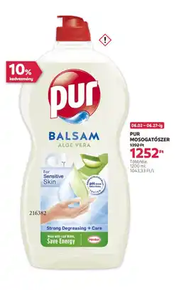 Rossmann Pur mosogatószer ajánlat
