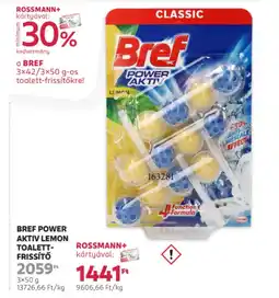 Bref power aktiv lemon toalett- frissítő