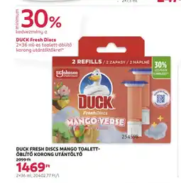 Rossmann Duck fresh discs mango toalett- öblítő korong ajánlat