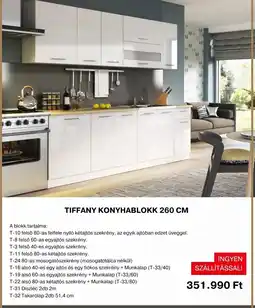 BRW Bútorház Tiffany konyhablokk 260 cm ajánlat