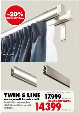 Diego Twin S line mennyezeti karnis szett ajánlat