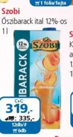 ÁRKLUB Szobi Őszibarack ital ajánlat