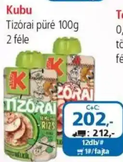 ÁRKLUB Kubu Tízórai püré ajánlat