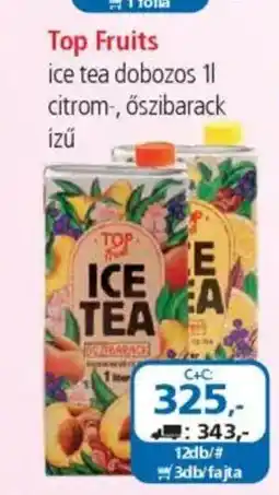 ÁRKLUB Top Fruits ice tea dobozos ajánlat