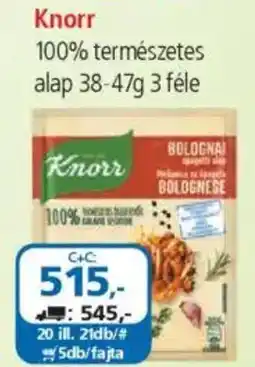 ÁRKLUB Knorr 100% természetes alap ajánlat