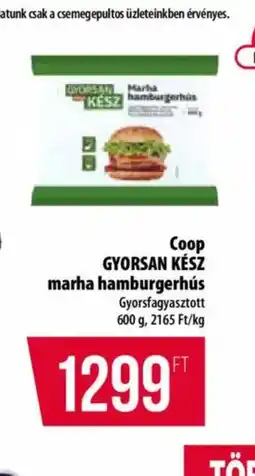 Coop Coop Gyorsan Kész marha hamburgerhús ajánlat