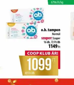 Coop o.b. tampon ajánlat