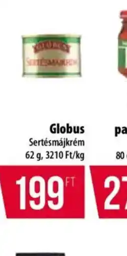 Coop Globus Sertésmájkrém ajánlat