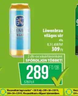 Coop Löwenbrau világos sör ajánlat