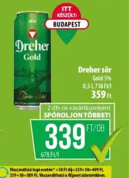 Coop Dreher sör ajánlat