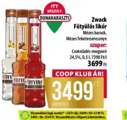 Coop Zwack Fütyülős likőr ajánlat