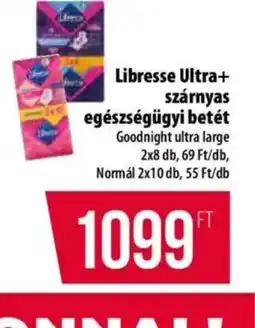 Coop Libresse Ultra+ szárnyas egészségügyi betét ajánlat