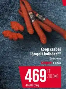 Coop Coop csabai lángolt kolbász ajánlat