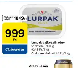 Tesco Lurpak vajkészítmény ajánlat