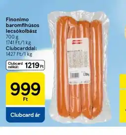Tesco Finonimo baromfihúsos lecskolbász ajánlat