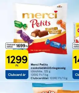 Tesco Merci Petits csokoládékülönlegesség ajánlat