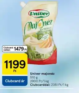 Tesco Univer majonéz ajánlat
