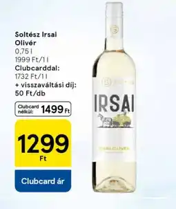 Tesco Soltész Irsai Olivér ajánlat