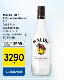 Tesco Malibu likőr ajánlat