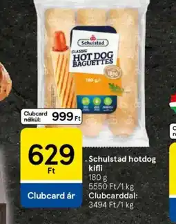 Tesco Schulstad hotdog kifli ajánlat