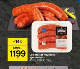 Tesco Grill Master magyaros nyerskolbász ajánlat