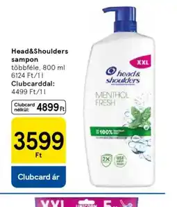 Tesco Head 5xShoulders sampon ajánlat