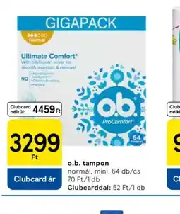 Tesco O.B. Tampon ajánlat