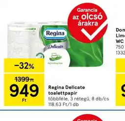 Tesco Regina Delicate toalettpapír ajánlat