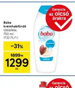 Tesco Baba krémhabfürdő ajánlat