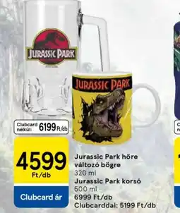 Tesco Jurassic Park bögre ajánlat