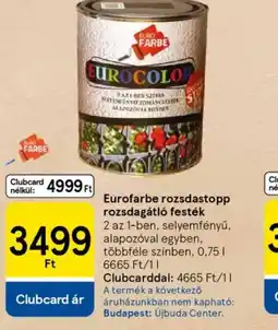 Tesco Eurofarbe rozsdastopp rozsdagátl festék ajánlat