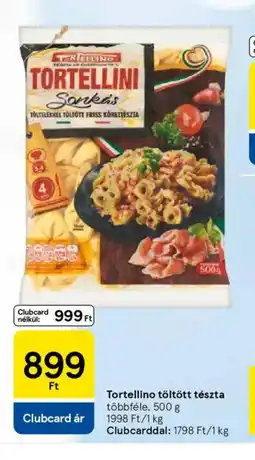 Tesco Tortellino töltött tészta ajánlat