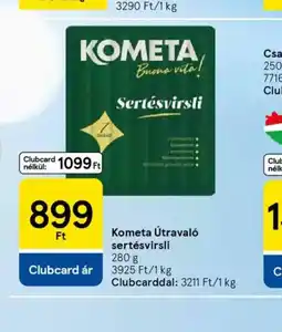 Tesco Kometa Útraval sertésvirsli ajánlat
