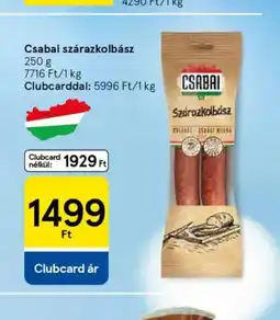 Tesco Csabai szárazkolbász ajánlat
