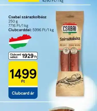 Tesco Csabai szárazkolbász ajánlat
