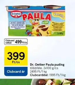 Tesco Dr. Oetker Paula puding ajánlat