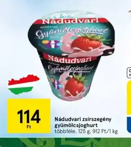 Tesco Nádudvari zsírszegény gyümölcsjoghurt ajánlat