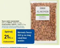 Tesco Tesco natúr mandulabél ajánlat