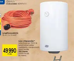 Tesco Leov villanybojler ajánlat