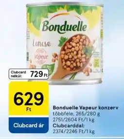 Tesco Bonduelle Vapeur konzerv ajánlat