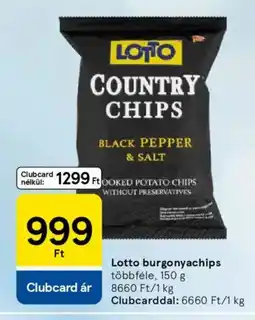 Tesco Lotto burgonyachips ajánlat