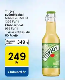 Tesco Topjoy gyümölcsital ajánlat