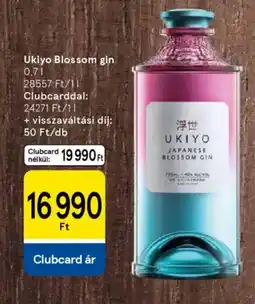 Tesco Ukiyo Blossom gin ajánlat