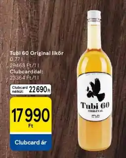Tesco Tubi 60 Original likőr ajánlat