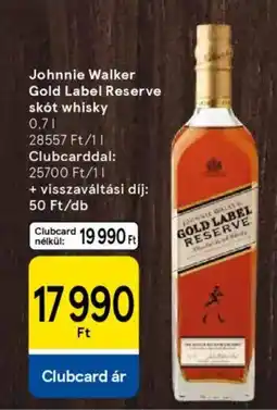 Tesco Johnnie Walker Gold Label Reserve skót whisky ajánlat
