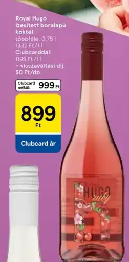 Tesco Royal Hugo ízesített boralapú koktél ajánlat