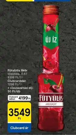 Tesco Fütyülős likőr ajánlat