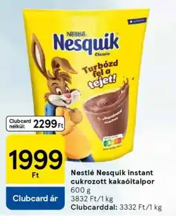 Tesco Nestlé Nesquik instant cukrozott kakaóitalpor ajánlat
