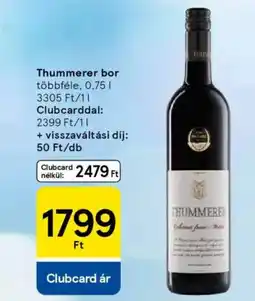 Tesco Thummerer bor ajánlat